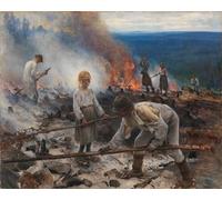 SERENDIPITP Retro Picture Poster Wall Art Pictures Painting Under the Yoke by Wall Art Canvas Print for Wall Decor 60x90cm