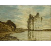 SERENDIPITP Retro Picture Poster Wall Art Pictures Painting View on the Seine: Harp of the Winds by Homer Wall Art Canvas Print for Wall Decor 60x90cm