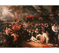 SERENDIPITP Vintage Picture Print on Canvas Poster Art Prints the Death of Nelson by Benjamin West Artwork Print Poster for Wall Decor 60x90cm
