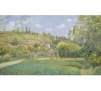 SERENDIPITP Vintage Picture Print on Canvas Wall Art Poster a Cowherd At Valhermeil Auvers-sur-oise by Camille Jacob Pissarro Artwork Print Poster for Wall Decor 60x90cm