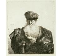 SERENDIPITP Vintage Picture Print on Canvas Wall Art Poster An old man with a Beard by Rembrandt van Rijn Artwork Print Poster for Wall Decor 60x90cm