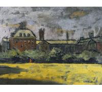SERENDIPITP Vintage Picture Print on Canvas Wall Art Poster Chelsea Hospital by Walter Richard Sickert Artwork Print Poster for Wall Decor 60x90cm
