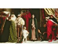 SERENDIPITP Vintage Picture Print on Canvas Wall Art Poster Dante in Exile by Frederic Leighton Artwork Print Poster for Wall Decor 60x90cm