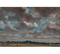 SERENDIPITP Vintage Picture Print on Canvas Wall Art Poster Extensive Landscape with Grey Clouds by John Constable Artwork Print Poster for Wall Decor 60x90cm