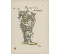 SERENDIPITP Vintage Picture Print on Canvas Wall Art Poster Flowers From Shakespeares Garden by Walter Crane Artwork Print Poster for Wall Decor 60x90cm