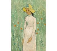 SERENDIPITP Vintage Picture Print on Canvas Wall Art Poster Girl in White by Vincent Van Gogh Artwork Print Poster for Wall Decor 60x90cm