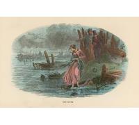 SERENDIPITP Vintage Picture Print on Canvas Wall Art Poster Illustration for David Copperfield by Hablot Knight Browne Artwork Print Poster for Wall Decor 60x90cm