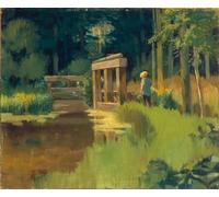 SERENDIPITP Vintage Picture Print on Canvas Wall Art Poster in a Park by Edouard Manet Artwork Print Poster for Wall Decor 60x90cm