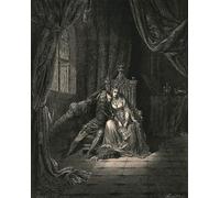 SERENDIPITP Vintage Picture Print on Canvas Wall Art Poster in Its Leaves That Day We Read No More by Gustave Dore Artwork Print Poster for Wall Decor 60x90cm