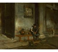 SERENDIPITP Vintage Picture Print on Canvas Wall Art Poster in the Baptistry of St Mark's by William Merritt Artwork Print Poster for Wall Decor 60x90cm