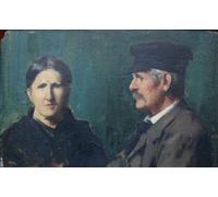 SERENDIPITP Vintage Picture Print on Canvas Wall Art Poster M. Et Mme Séraphin Henner by Jean-jacques Henner Artwork Print Poster for Wall Decor 60x90cm