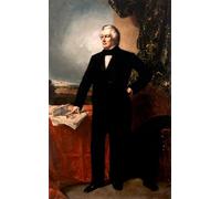 SERENDIPITP Vintage Picture Print on Canvas Wall Art Poster Millard Fillmore by George Peter Alexander Healy Artwork Print Poster for Wall Decor 60x90cm