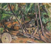 SERENDIPITP Vintage Picture Print on Canvas Wall Art Poster Millstone in the Park of the Château Noir by Paul Cézanne Artwork Print Poster for Wall Decor 60x90cm