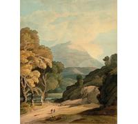 SERENDIPITP Vintage Picture Print on Canvas Wall Art Poster Near Maentwrog North Wales by Towne Artwork Print Poster for Wall Decor 60x90cm