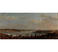 SERENDIPITP Vintage Picture Print on Canvas Wall Art Poster Panorama of Istanbul by Antoine De Favray Artwork Print Poster for Wall Decor 60x90cm