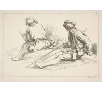 SERENDIPITP Vintage Picture Print on Canvas Wall Art Poster People Black and White Drawing Canvas Art by François Boucher Artwork Print Poster for Wall Decor 60x90cm