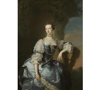 SERENDIPITP Vintage Picture Print on Canvas Wall Art Poster Portrait of Mrs Emma Harvey by Hudson Artwork Print Poster for Wall Decor 60x90cm
