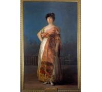 SERENDIPITP Vintage Picture Print on Canvas Wall Art Poster Portrait of the Actress Maria Del Rosario Fernandez La Tirana Painting by Francisco De Goya Artwork Print Poster for Wall Decor 60x90cm