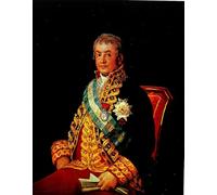 SERENDIPITP Vintage Picture Print on Canvas Wall Art Poster Portrait of the Minister of Justice José Antonio Marqués Caballero by Francisco De Goya Artwork Print Poster for Wall Decor 60x90cm