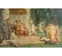 SERENDIPITP Vintage Picture Print on Canvas Wall Art Poster Psyche Before the Throne of Venus Artwork Print Poster for Wall Decor 60x90cm