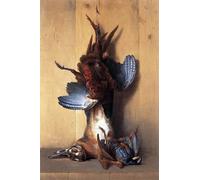 SERENDIPITP Vintage Picture Print on Canvas Wall Art Poster Still-life with Pheasant by Jean-baptiste Oudry Artwork Print Poster for Wall Decor 60x90cm