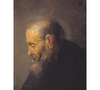 SERENDIPITP Vintage Picture Print on Canvas Wall Art Poster Study of an old man in profile by Rembrandt van Rijn Artwork Print Poster for Wall Decor 60x90cm