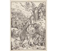 SERENDIPITP Vintage Picture Print on Canvas Wall Art Poster the Angel Showing Stjohn the New Jerusalem by Albrecht Dürer Artwork Print Poster for Wall Decor 60x90cm