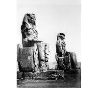 SERENDIPITP Vintage Picture Print on Canvas Wall Art Poster the Colossi of Memnon Thebes Nubia Egypt by Félix Bonfils Artwork Print Poster for Wall Decor 60x90cm