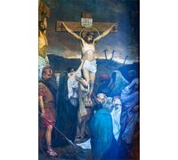 SERENDIPITP Vintage Picture Print on Canvas Wall Art Poster the Crucifixion by Wilhelm Kotarbinski Artwork Print Poster for Wall Decor 60x90cm