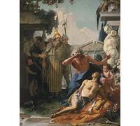 SERENDIPITP Vintage Picture Print on Canvas Wall Art Poster the Death of Hyacinthus by Battista Tiepolo Artwork Print Poster for Wall Decor 60x90cm