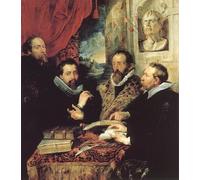 SERENDIPITP Vintage Picture Print on Canvas Wall Art Poster the Four Philosophers by Peter Paul Rubens Artwork Print Poster for Wall Decor 60x90cm