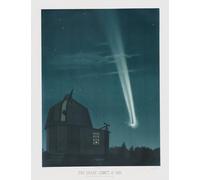SERENDIPITP Vintage Picture Print on Canvas Wall Art Poster the Great Comet of Observed on the Night of June by Étienne Trouvelot Artwork Print Poster for Wall Decor 60x90cm