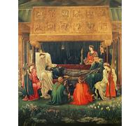 SERENDIPITP Vintage Picture Print on Canvas Wall Art Poster the Last Sleep of Arthur in Avalon by Edward Burne Jones Artwork Print Poster for Wall Decor 60x90cm