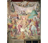 SERENDIPITP Vintage Picture Print on Canvas Wall Art Poster the Late of Albany the Funeral Service in St George's Chapel Windsor by Henry William Brewer Artwork Print Poster for Wall Decor 60x90cm