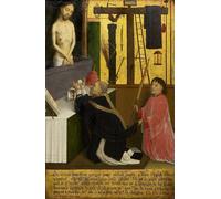 SERENDIPITP Vintage Picture Print on Canvas Wall Art Poster the Mass of St Gregory by Simon Marmion Artwork Print Poster for Wall Decor 60x90cm