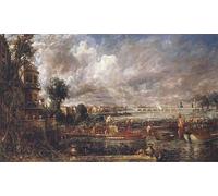 SERENDIPITP Vintage Picture Print on Canvas Wall Art Poster the Opening of Waterloo Bridge by John Constable Artwork Print Poster for Wall Decor 60x90cm