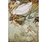 SERENDIPITP Vintage Picture Print on Canvas Wall Art Poster the Pool of Tears by Arthur Rackham Artwork Print Poster for Wall Decor 60x90cm
