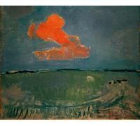 SERENDIPITP Vintage Picture Print on Canvas Wall Art Poster the Red Cloud by Piet Mondrian Artwork Print Poster for Wall Decor 60x90cm