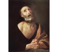 SERENDIPITP Vintage Picture Print on Canvas Wall Art Poster the Tears of Saint Peter by Diego Velázquez Artwork Print Poster for Wall Decor 60x90cm