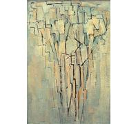 SERENDIPITP Vintage Picture Print on Canvas Wall Art Poster the Tree by Piet Mondrian Artwork Print Poster for Wall Decor 60x90cm