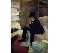 SERENDIPITP Vintage Picture Print on Canvas Wall Art Poster the Widower by Jean Louis Forain Artwork Print Poster for Wall Decor 60x90cm