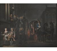 SERENDIPITP Vintage Picture Print on Canvas Wall Art Poster They Are Able Because They Could Fall by Cornelis Troost Artwork Print Poster for Wall Decor 60x90cm