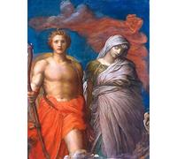 SERENDIPITP Vintage Picture Print on Canvas Wall Art Poster Time Death and Judgement by George Frederic Watts Artwork Print Poster for Wall Decor 60x90cm