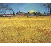 SERENDIPITP Vintage Picture Print on Canvas Wall Art Poster Wheat Fields Near Arles Artwork Print Poster for Wall Decor 60x90cm