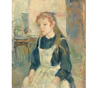 SERENDIPITP Vintage Picture Print on Canvas Wall Art Poster Young Girl with an Apron by Berthe Morisot Artwork Print Poster for Wall Decor 60x90cm