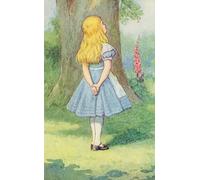 SERENDIPITP Vintage Wall Art Canvas Nordic Poster Canvas Print Picture Alice and the Cheshire Cat Illustration Fromby Tenniel Wall Art Poster for Home Decor 60x90cm