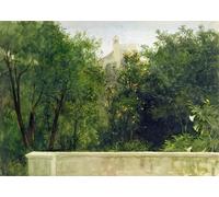 SERENDIPITP Vintage Wall Art Canvas Nordic Poster Canvas Print Picture an Italian Garden by Frank Dicksee Wall Art Poster for Home Decor 60x90cm