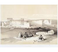 SERENDIPITP Vintage Wall Art Canvas Nordic Poster Canvas Print Picture Baalbec in Lebanon Drawing Made in the Holy Land by David Roberts Wall Art Poster for Home Decor 60x90cm