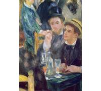 SERENDIPITP Vintage Wall Art Canvas Nordic Poster Canvas Print Picture Ball At the Moulin De La Galette Detail of Two Seated Men Oil on Canvas by Pierre Auguste Renoir for Home Decor 60x90cm