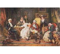 SERENDIPITP Vintage Wall Art Canvas Nordic Poster Canvas Print Picture Baron Munchhausen Relating His Adventures by Robert Alexander Wall Art Poster for Home Decor 60x90cm